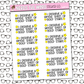 Whole Sheet of GOLD Stars Sticker Sheet