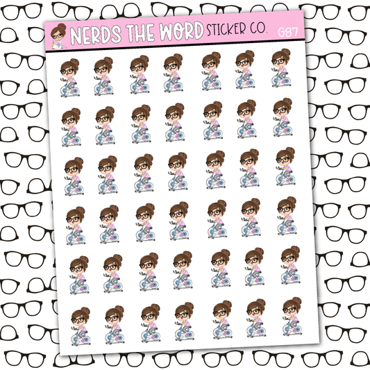 Nora Exercise Bike Sticker Sheet