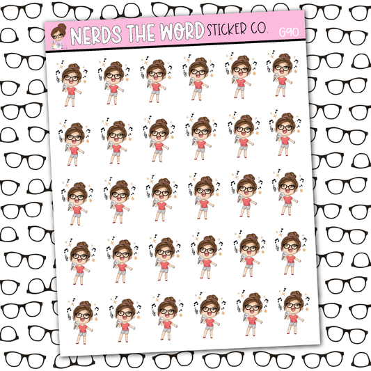 Nora Karaoke Sticker Sheet