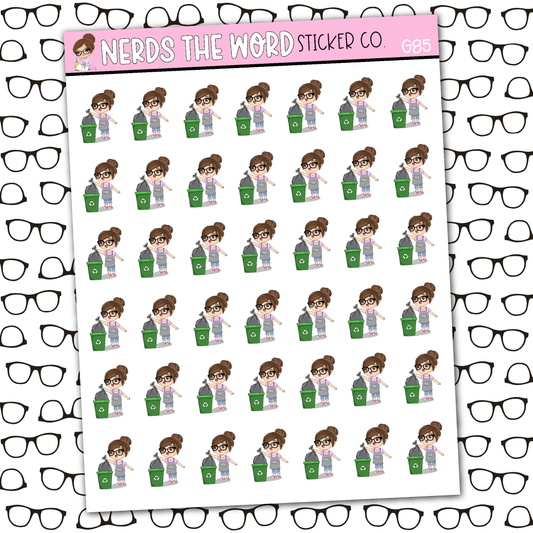 Nora Recycles Sticker Sheet