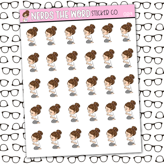 Nora Praying Sticker Sheet