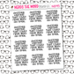 Another Meeting Hand Lettered Planner Stickers