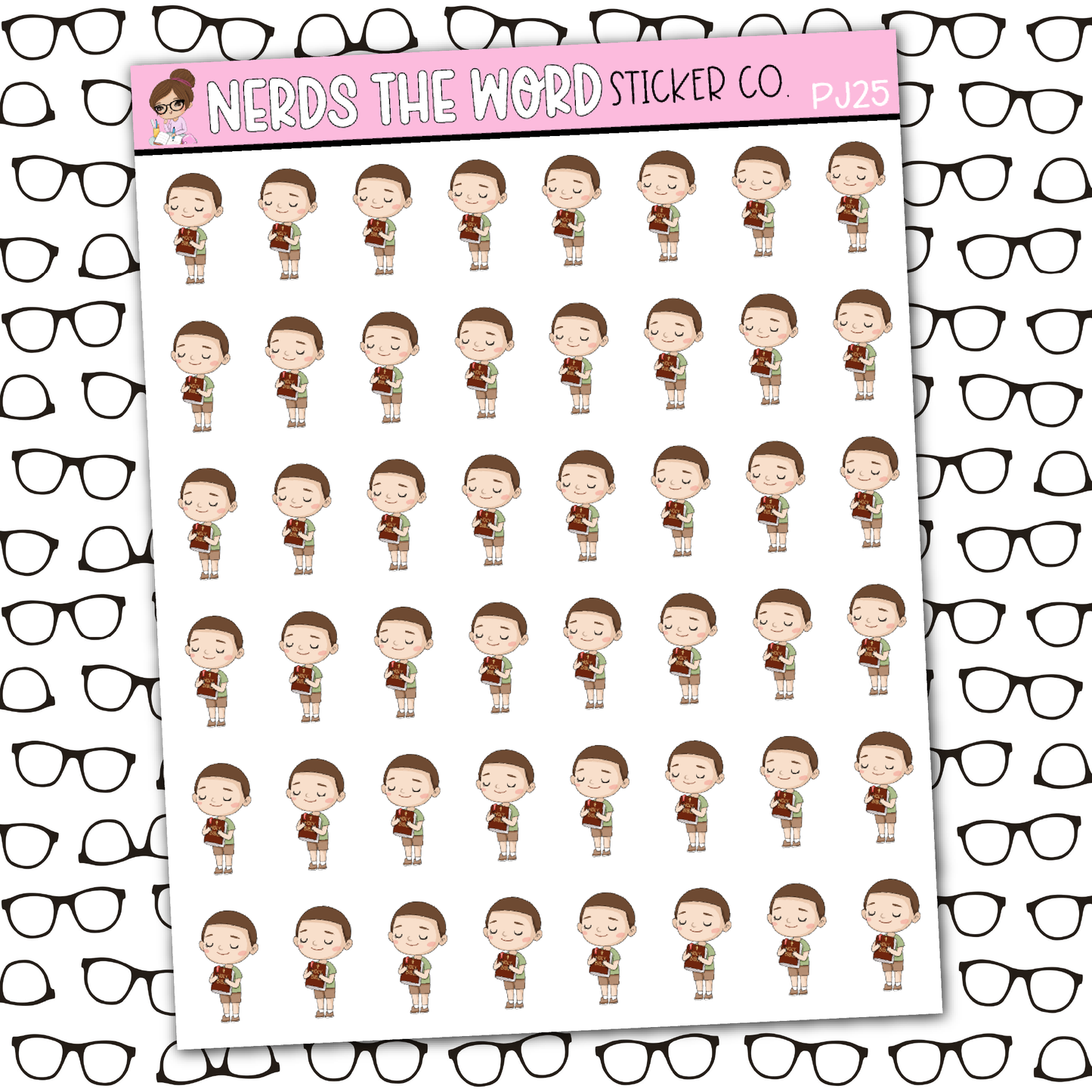 PJ Sunday School Sticker Sheet