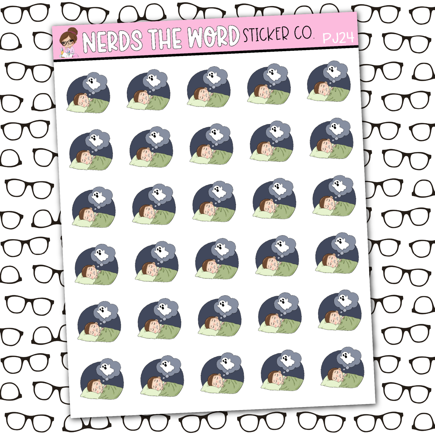 PJ Bad Dream Sticker Sheet