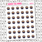 Muffin Icon Sticker Sheet