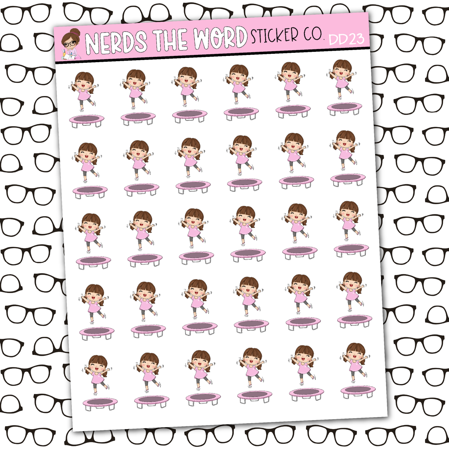 DeeDee Trampoline Sticker Sheet
