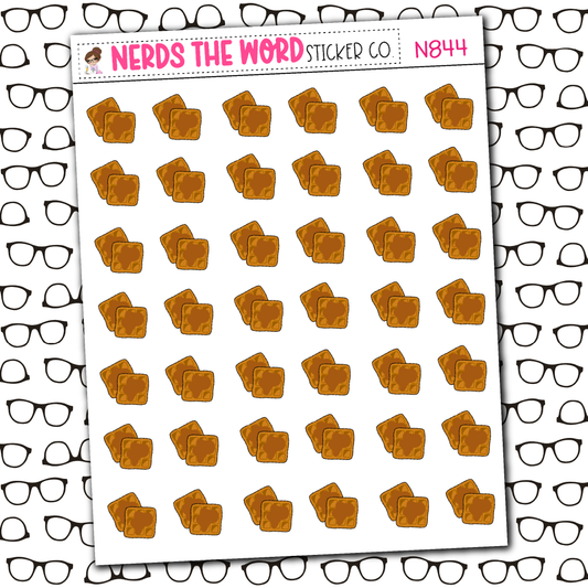 Waffle Icon Sticker Sheet