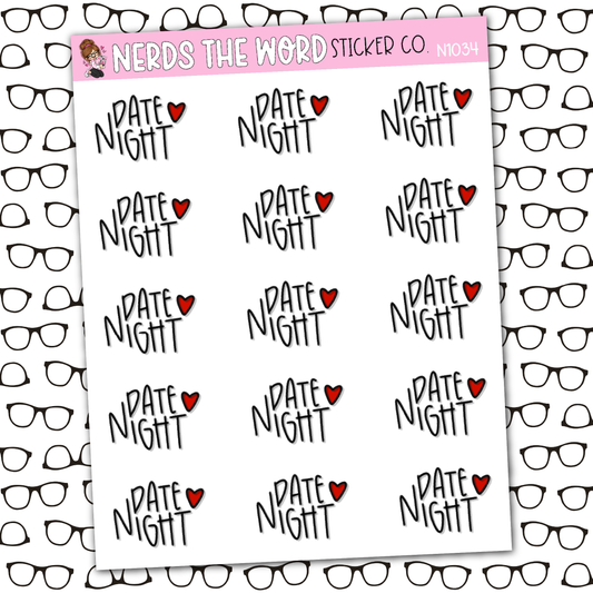 Date Night Sticker Sheet