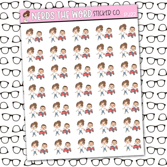 PJ Wagon Sticker Sheet
