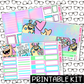 PRINTABLE - Monster Love Monthly, Weekly and or Journaling Sticker Kit