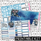 PRINTABLE - Winter Bots Monthly, Weekly and or Journaling Sticker Kit