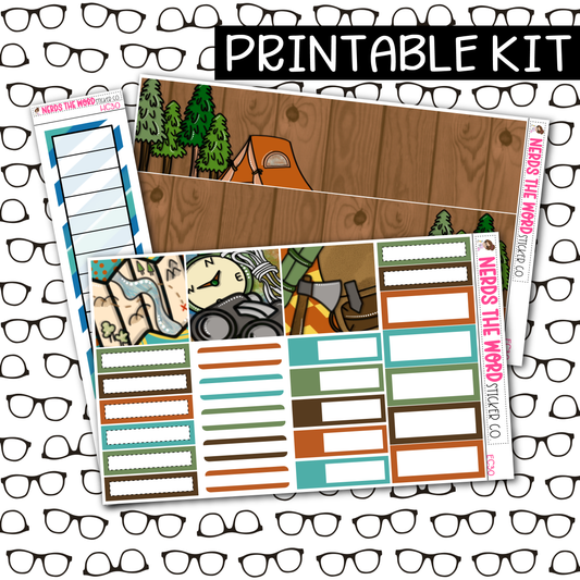 PRINTABLE Camp Monthly Kit - Choose your Size