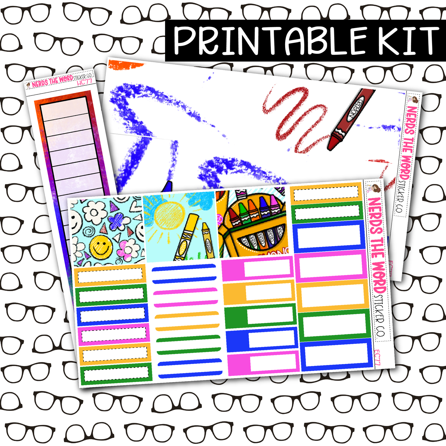 PRINTABLE Color Your World Monthly Kit - Choose your Size