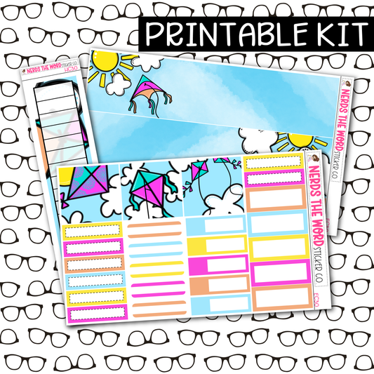 PRINTABLE Kite Monthly Kit - Choose your Size