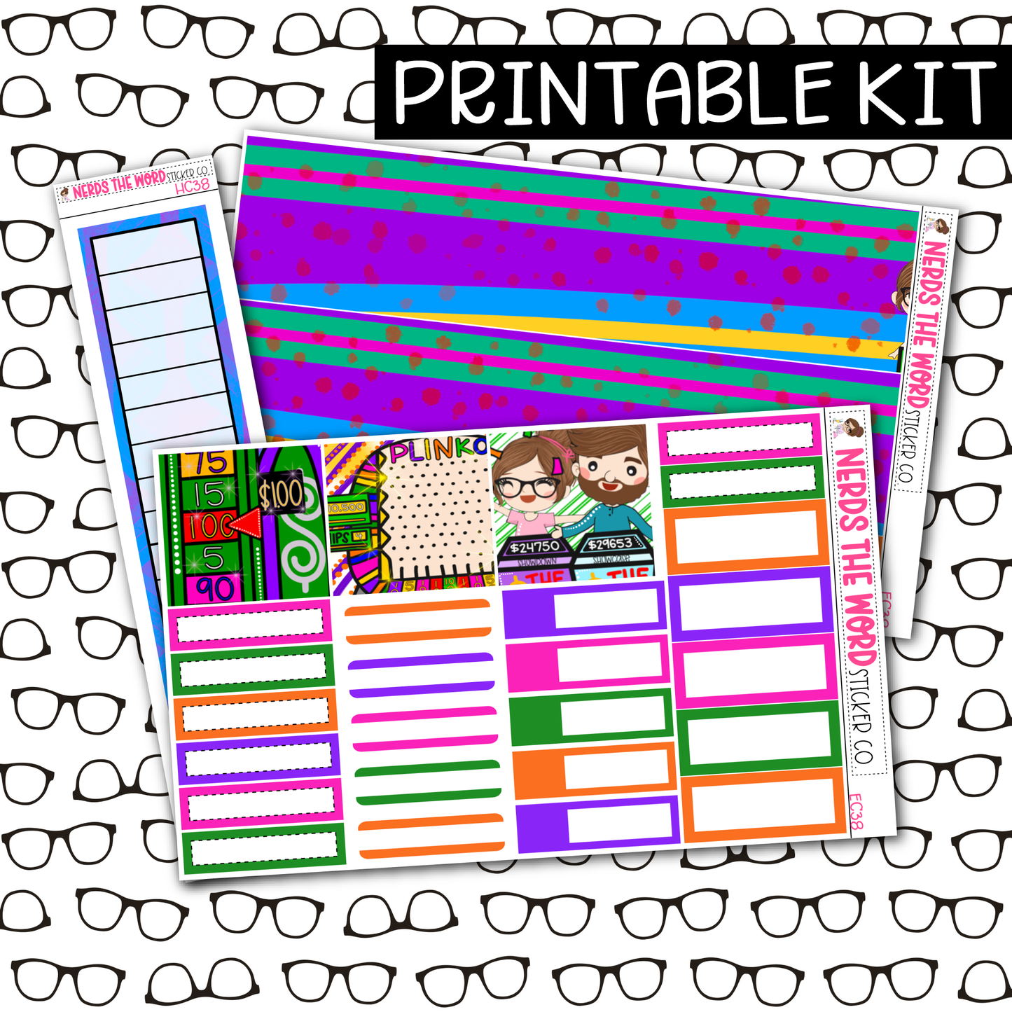 PRINTABLE  One Dollar Monthly Kit - Choose your Size