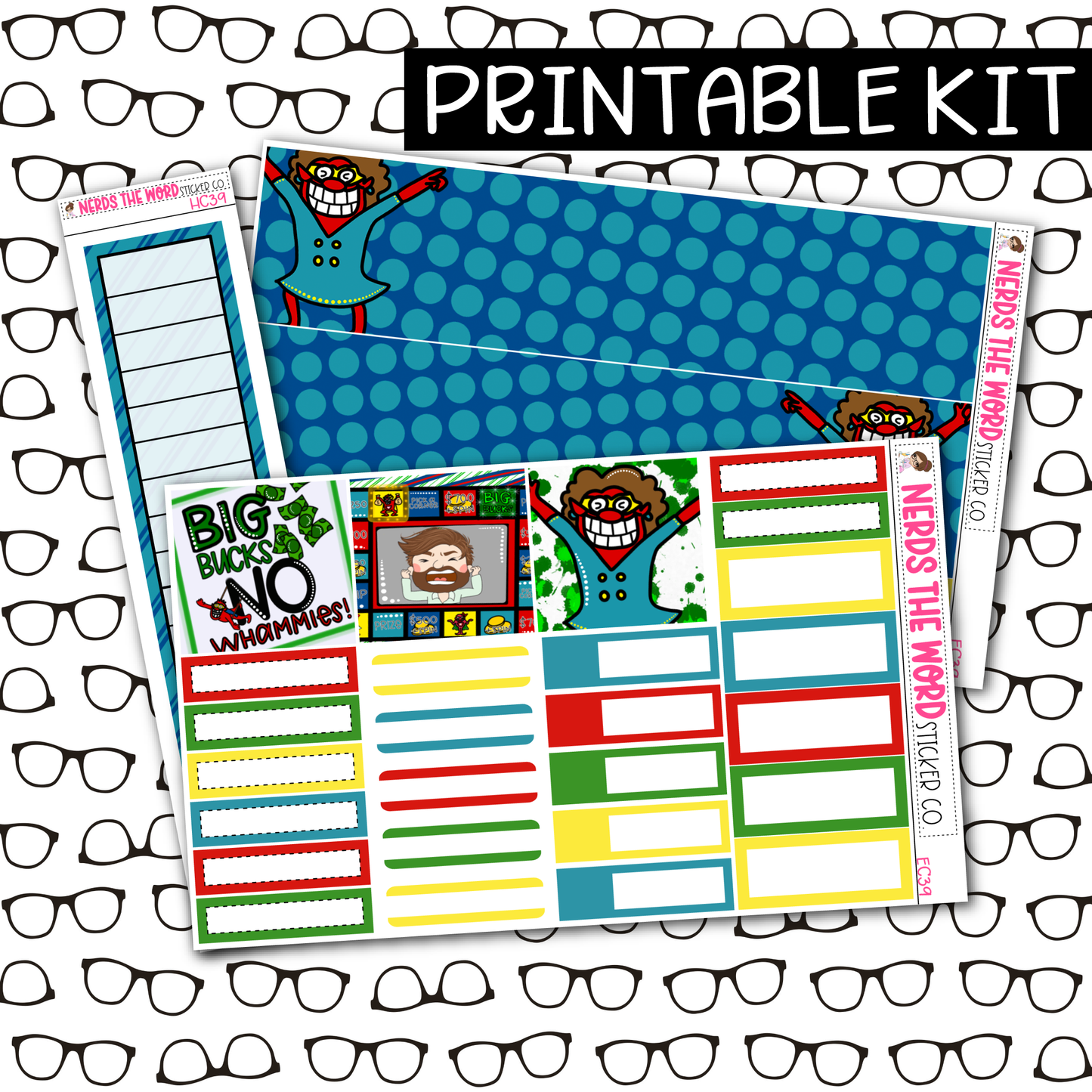 PRINTABLE Whammy Monthly Kit - Choose your Size