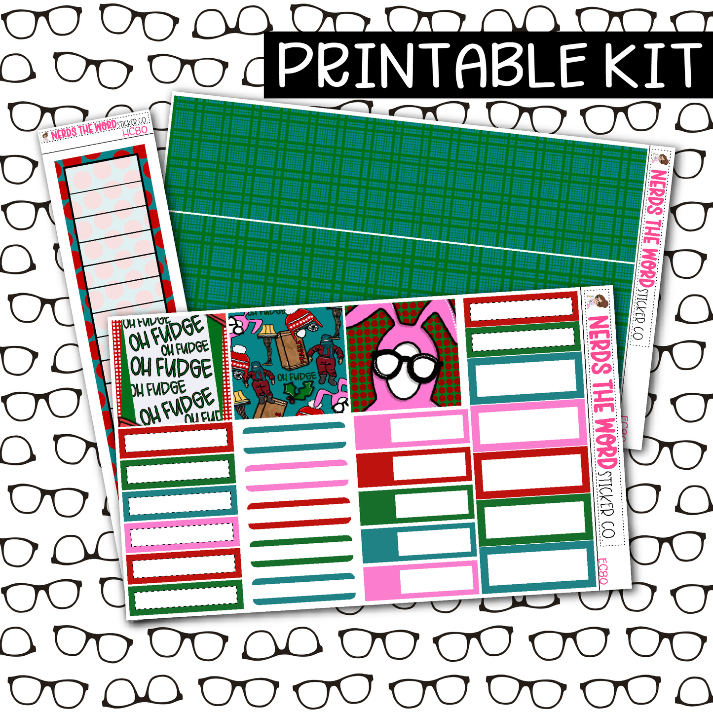 PRINTABLE Oh Fudge Monthly Kit - Choose your Size