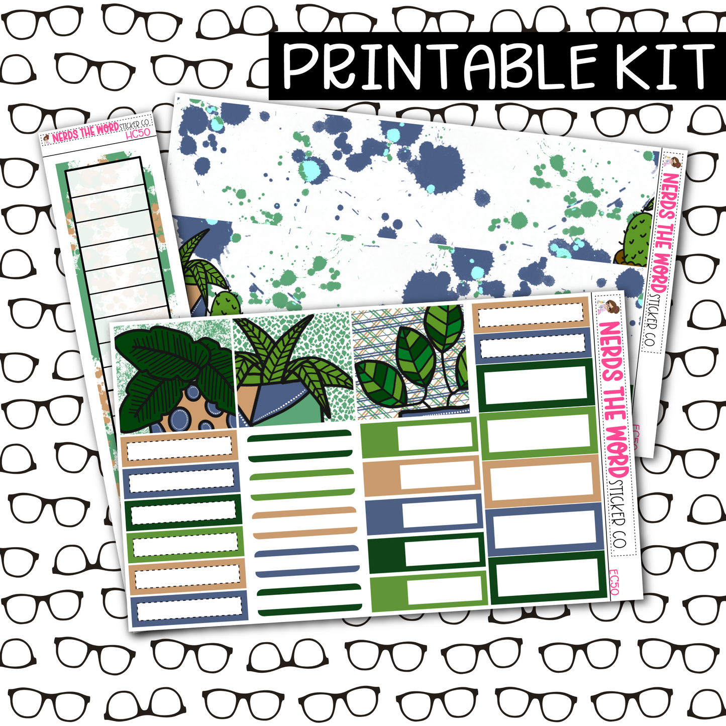 PRINTABLE Grow Girl Monthly Kit - Choose your Size