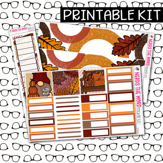 PRINTABLE Fall Most Of All Monthly Kit - Choose your Size