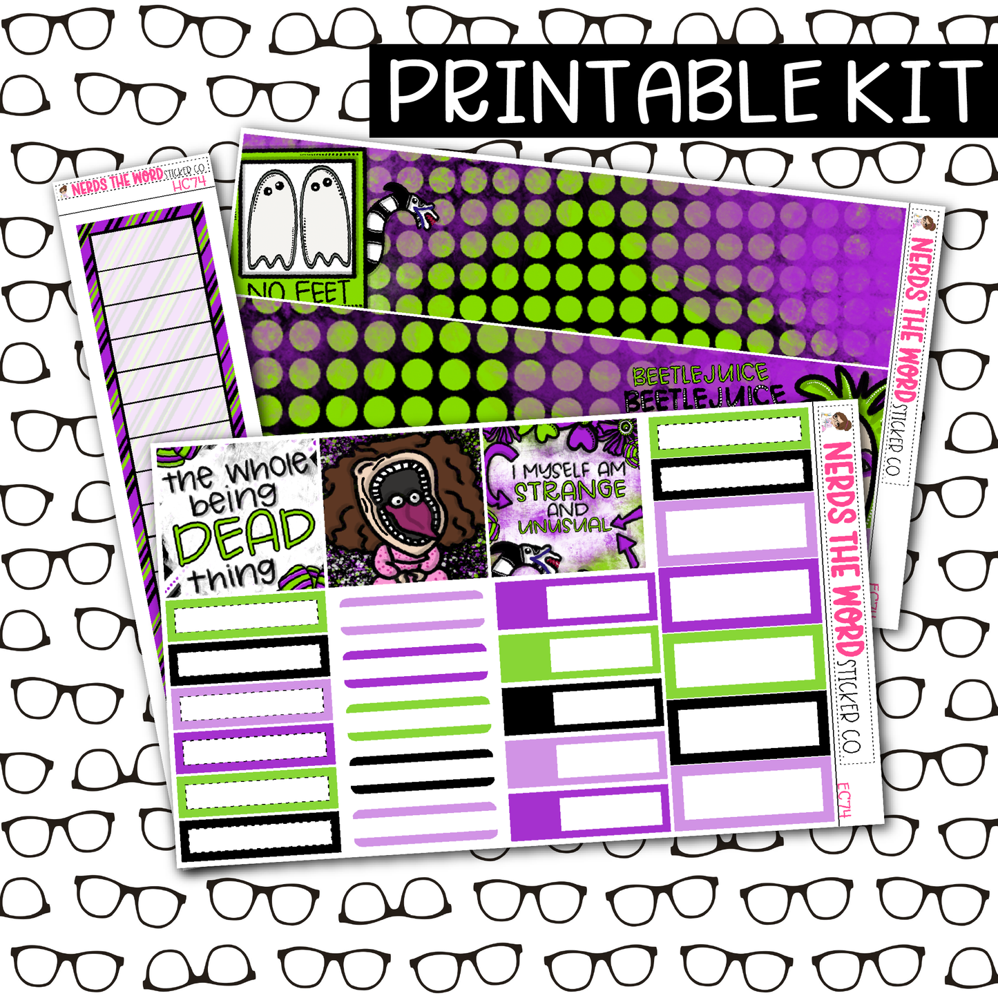 PRINTABLE Bug Man Monthly Kit - Choose your Size