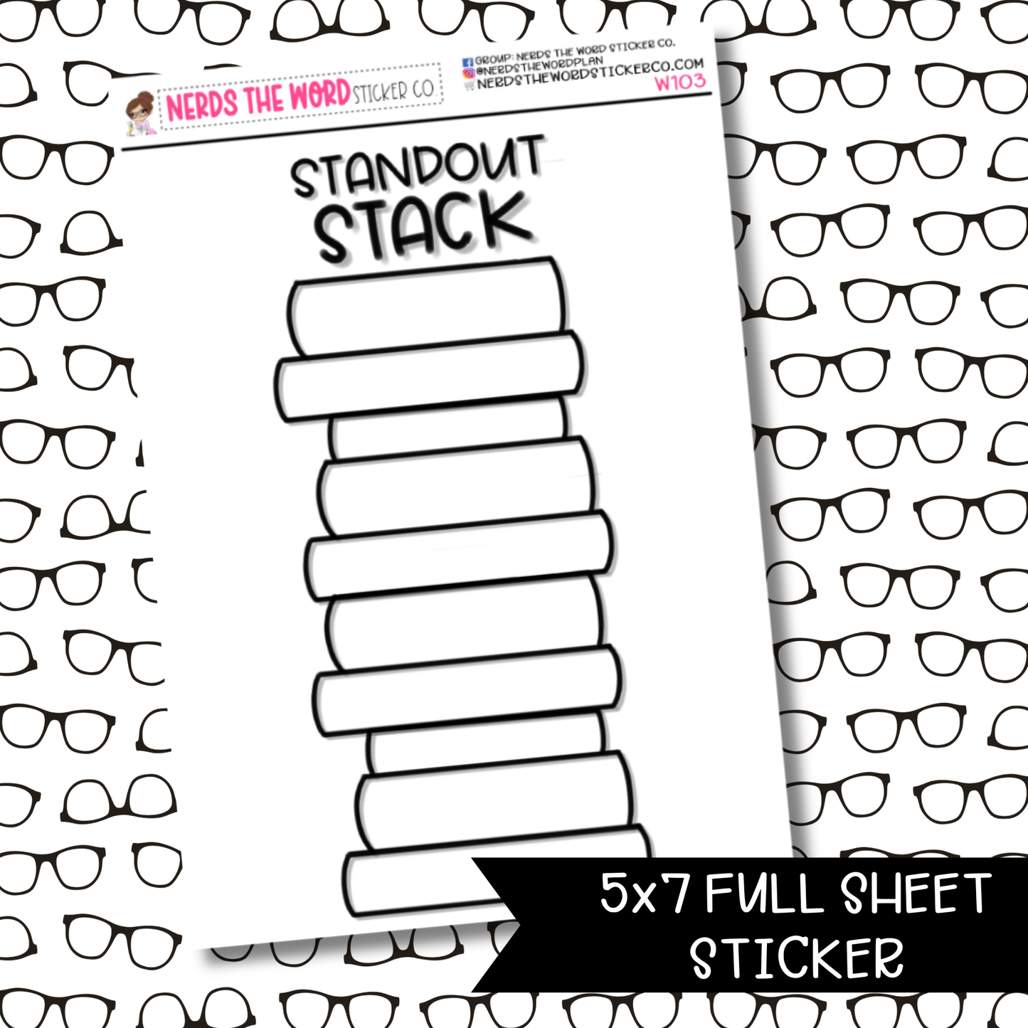 Standout Stack Tracking Sticker Sheet