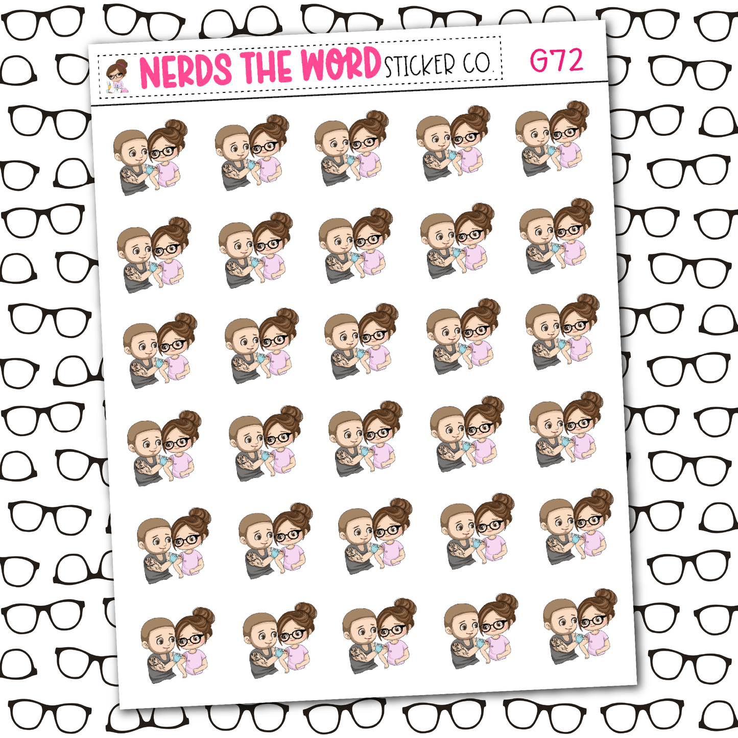 Nora Tattoo Sticker Sheet