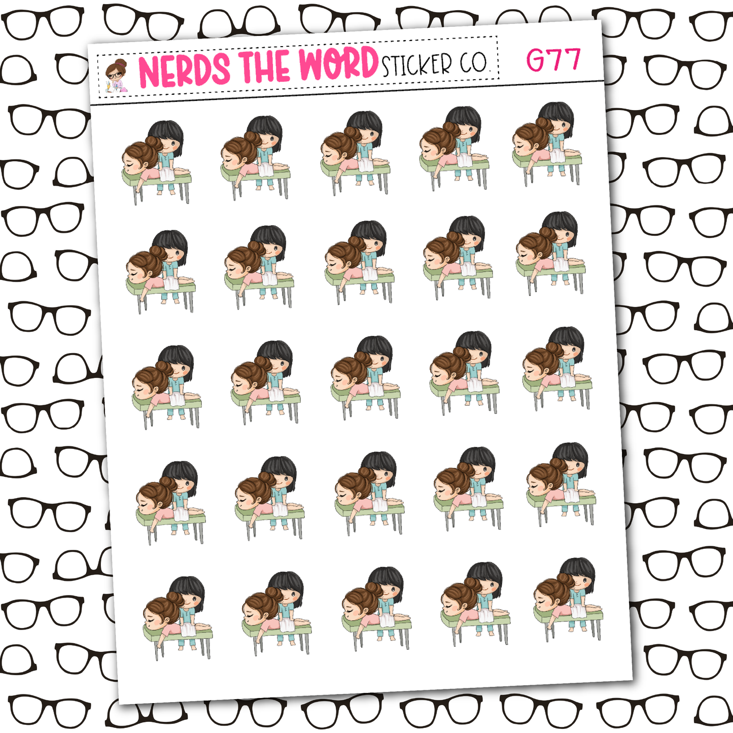 Nora Chiropractor Sticker Sheet