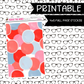 PRINTABLE Preppy Dots 4x6 FULL Sheet sticker