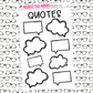 FULL SHEET Quote Sticker Sheet