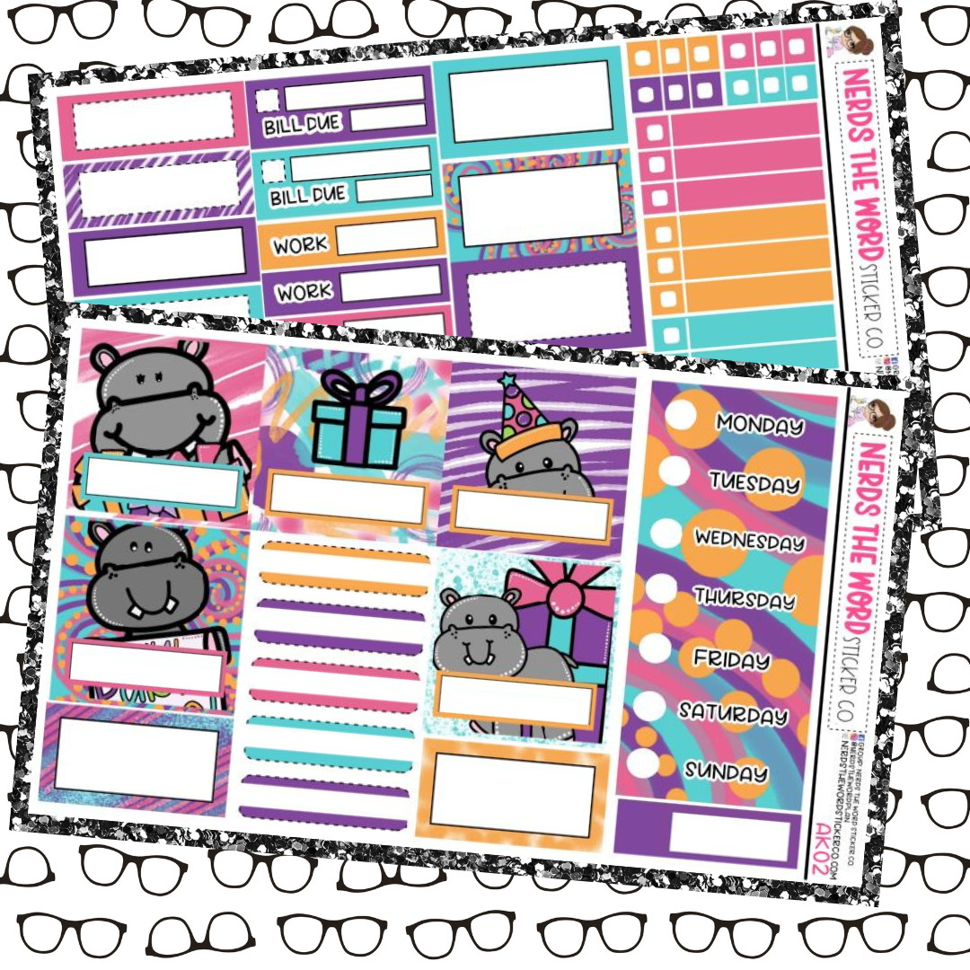 Printable Birthday Planner Sticker Set - Plan2CraftYou's Ko-fi Shop