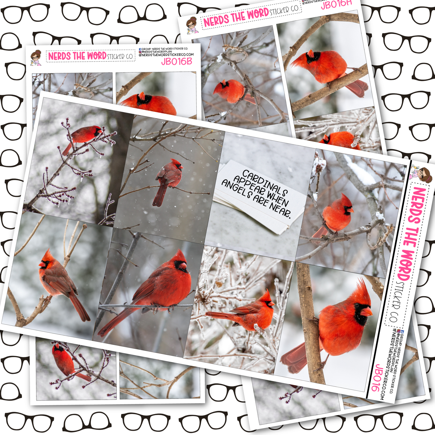 Cardinal Inspired Planner Stickers Just Boxes