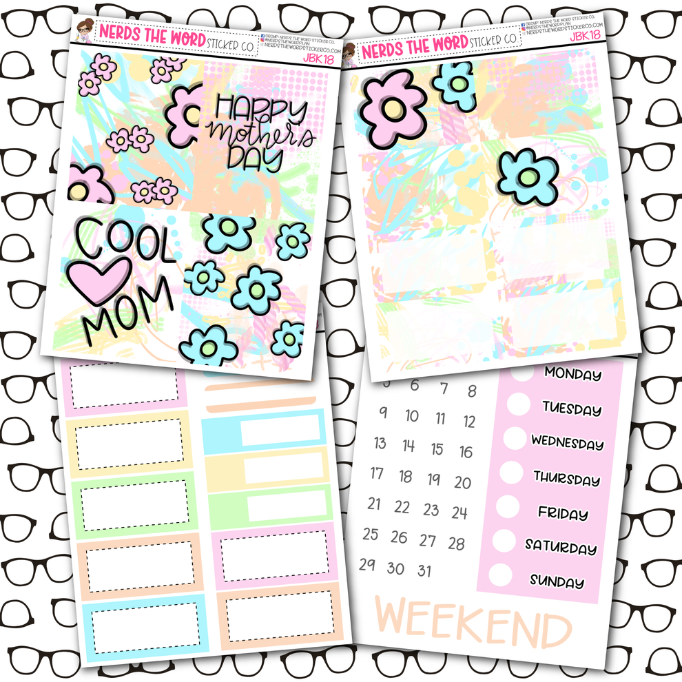 Mother's Day Mini Kit Nerdette Collection Nerds The Word Sticker Co.