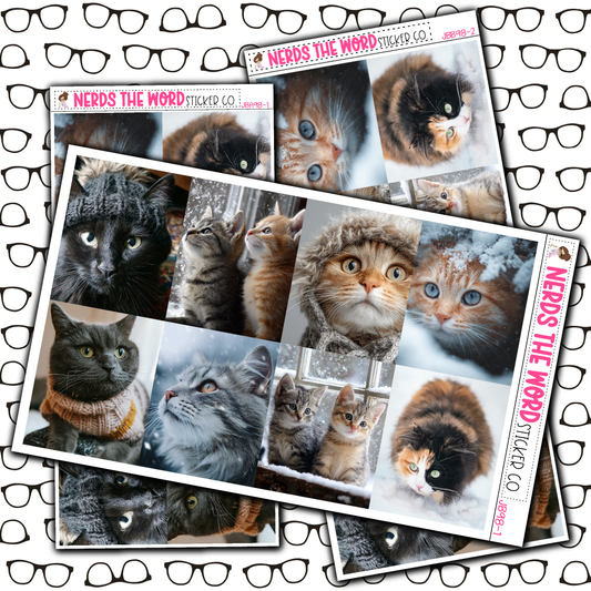 Winter Cats Just Boxes with Kit Option