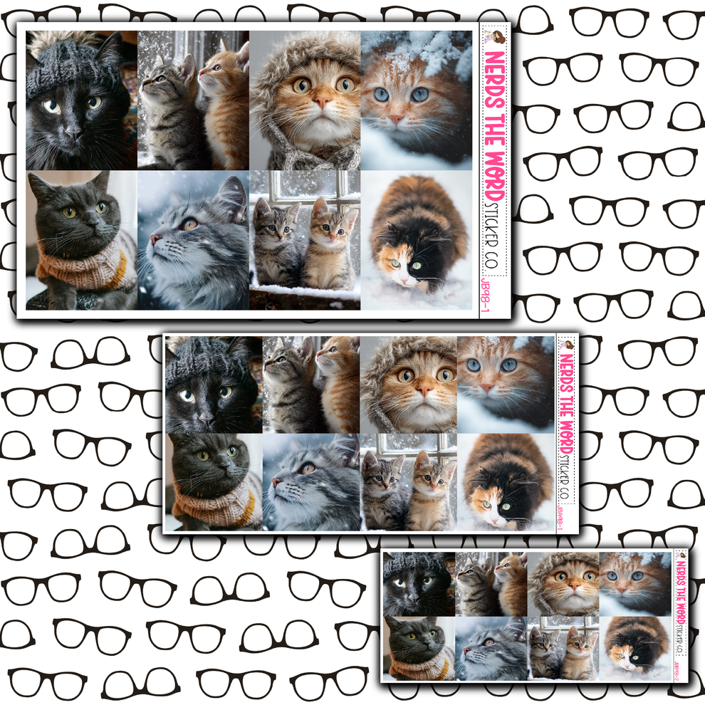 Winter Cats Just Boxes with Kit Option – Nerds The Word Sticker Co.