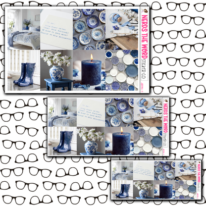 Blue Floral Just Boxes with Kit Option