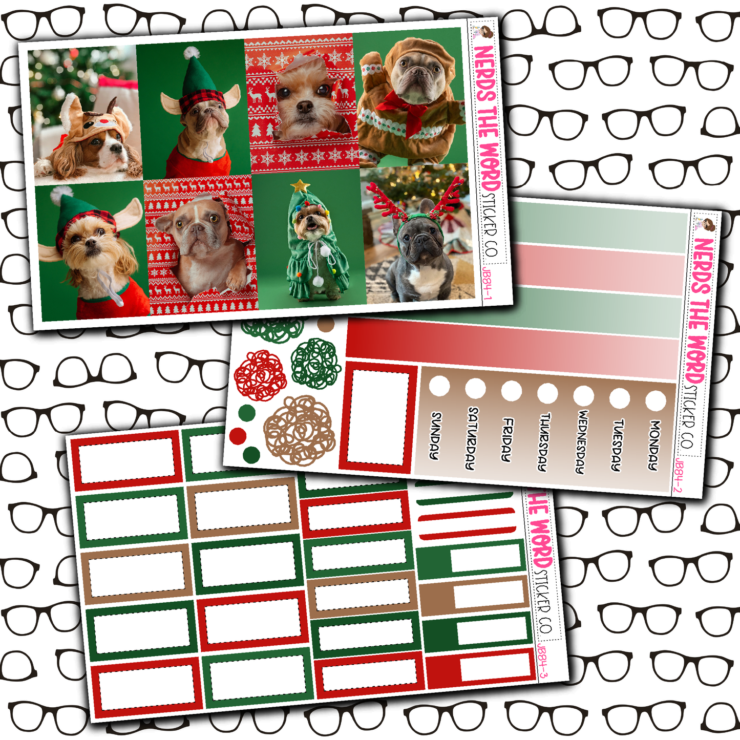 Doggy Christmas Just Boxes with Kit Option