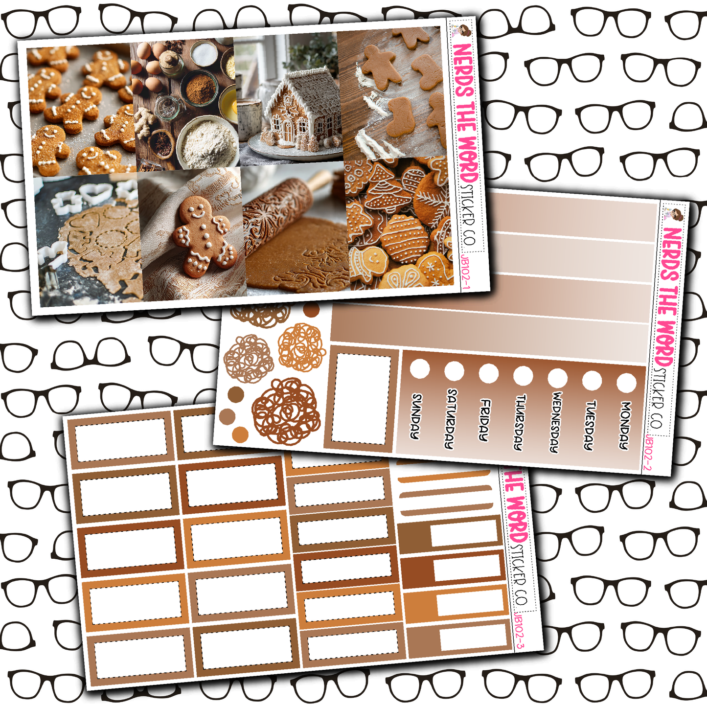 Gingerbread Just Boxes with Kit Option