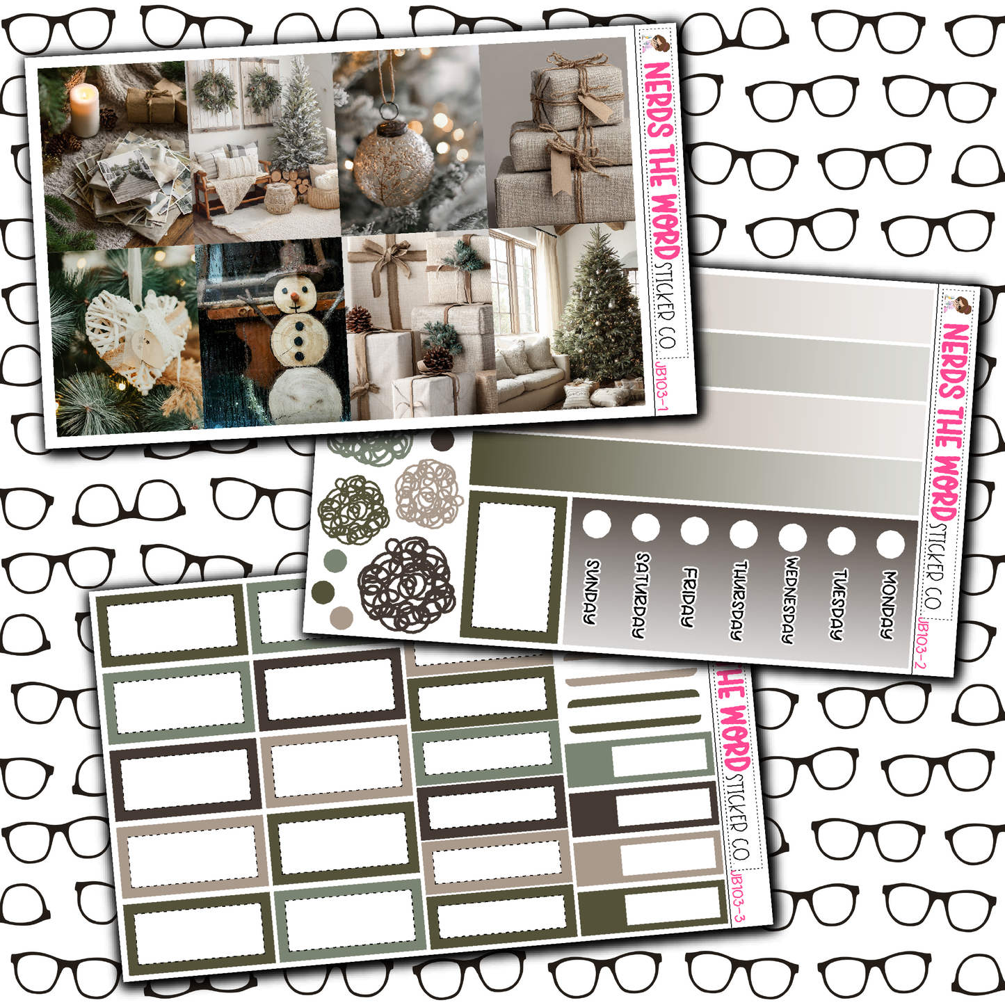 Woodland Christmas Just Boxes with Kit Option