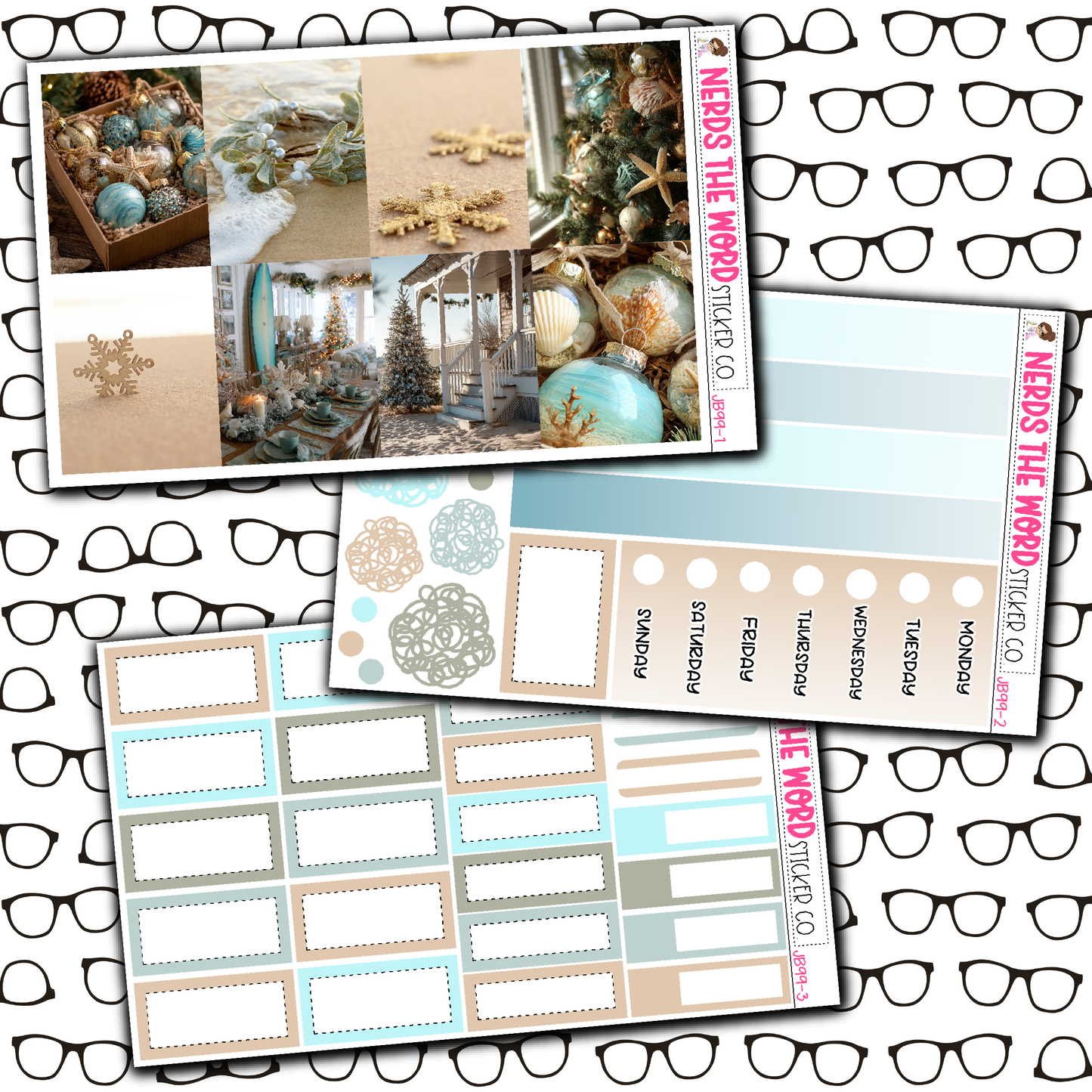 Beachy Christmas Just Boxes with Kit Option