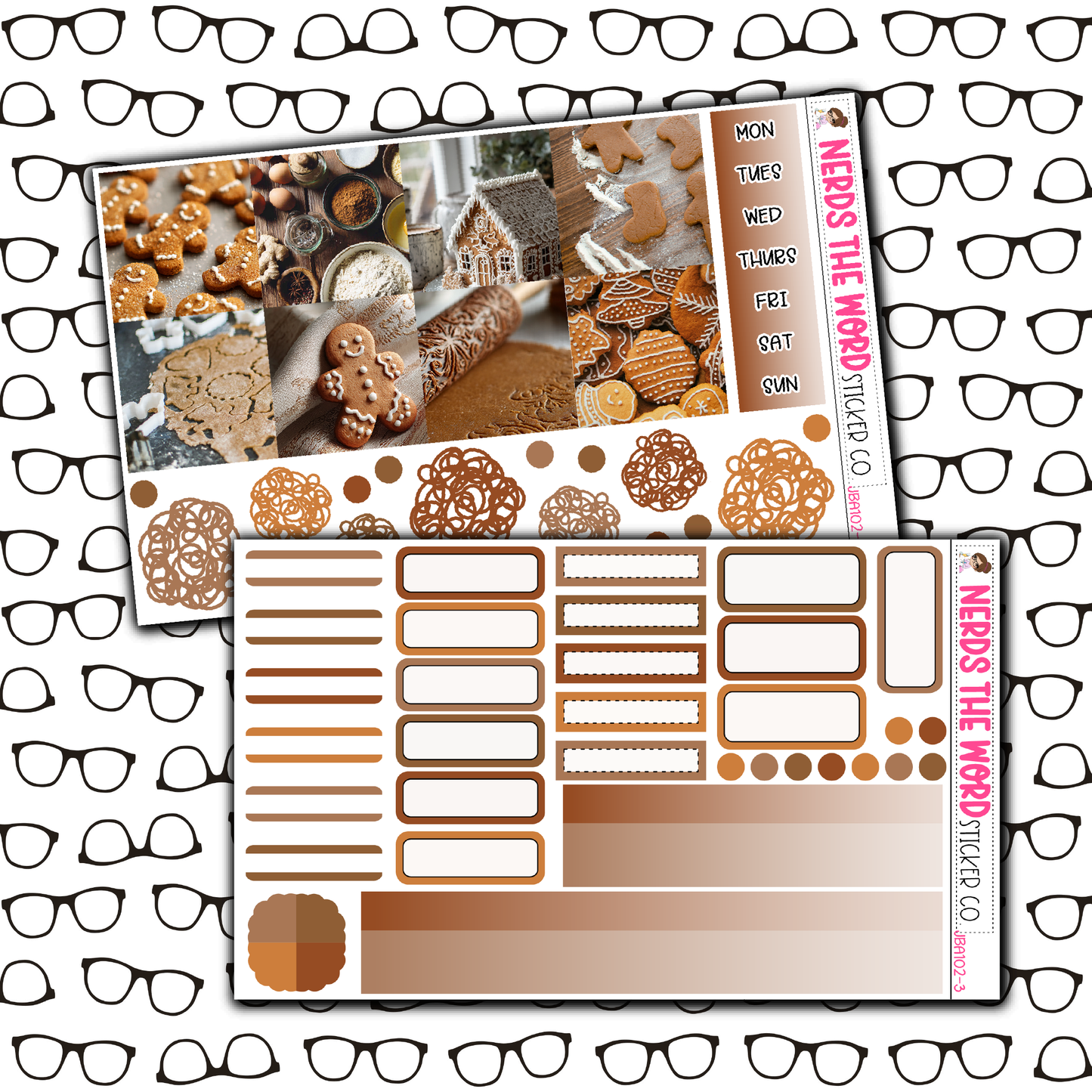 Gingerbread Just Boxes with Kit Option