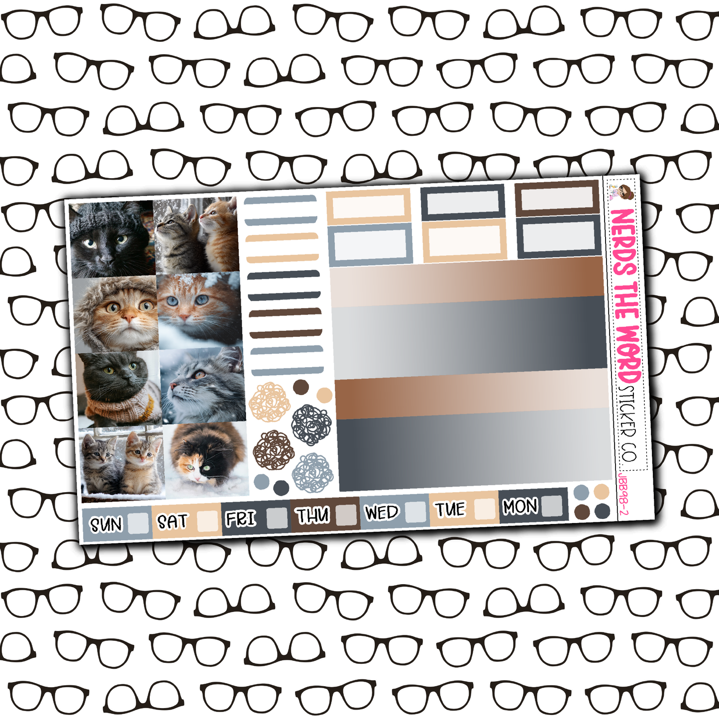 Winter Cats Just Boxes with Kit Option