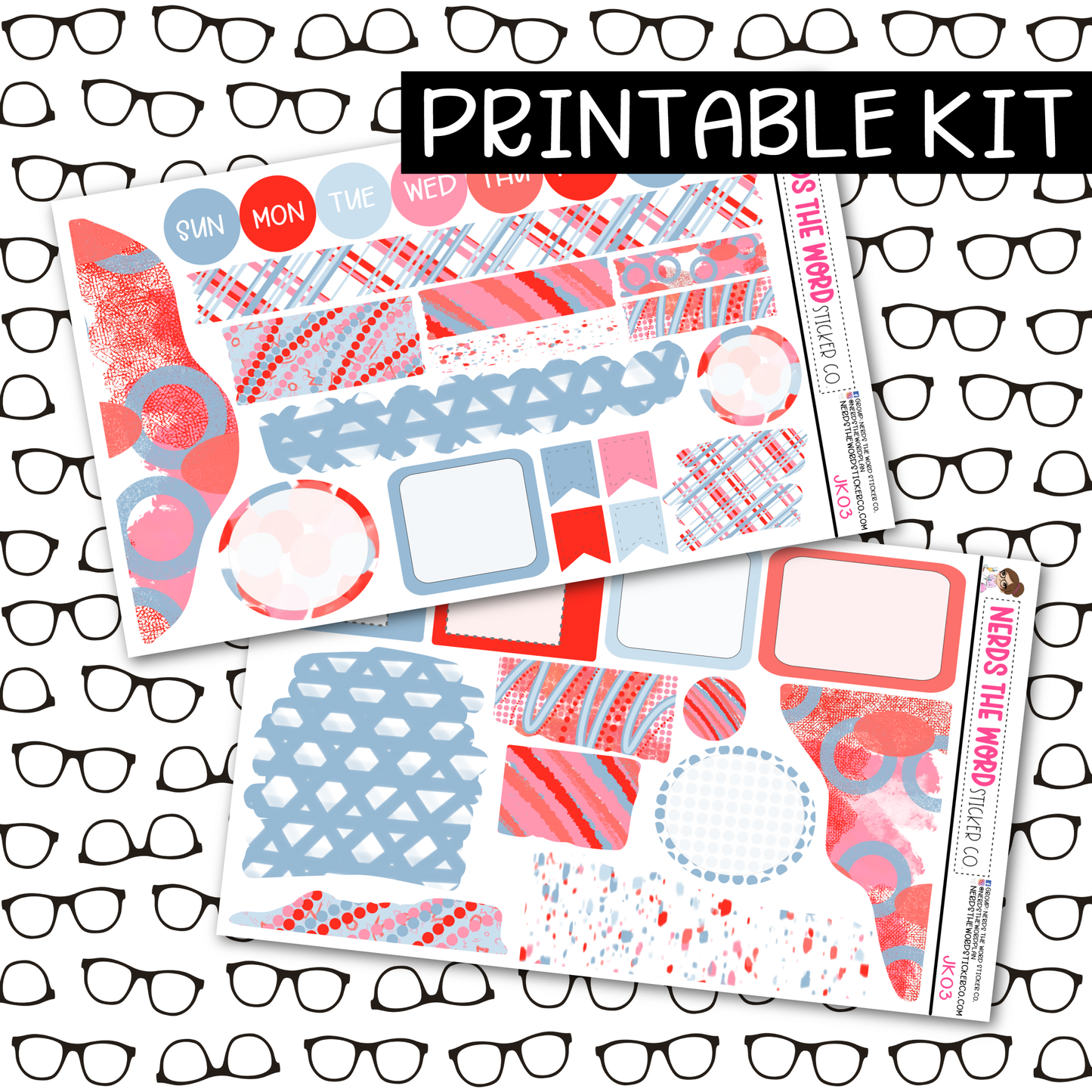 PRINTABLE Preppy Journaling Kit