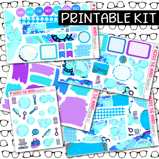 PRINTABLE Bubbles Journaling Kit