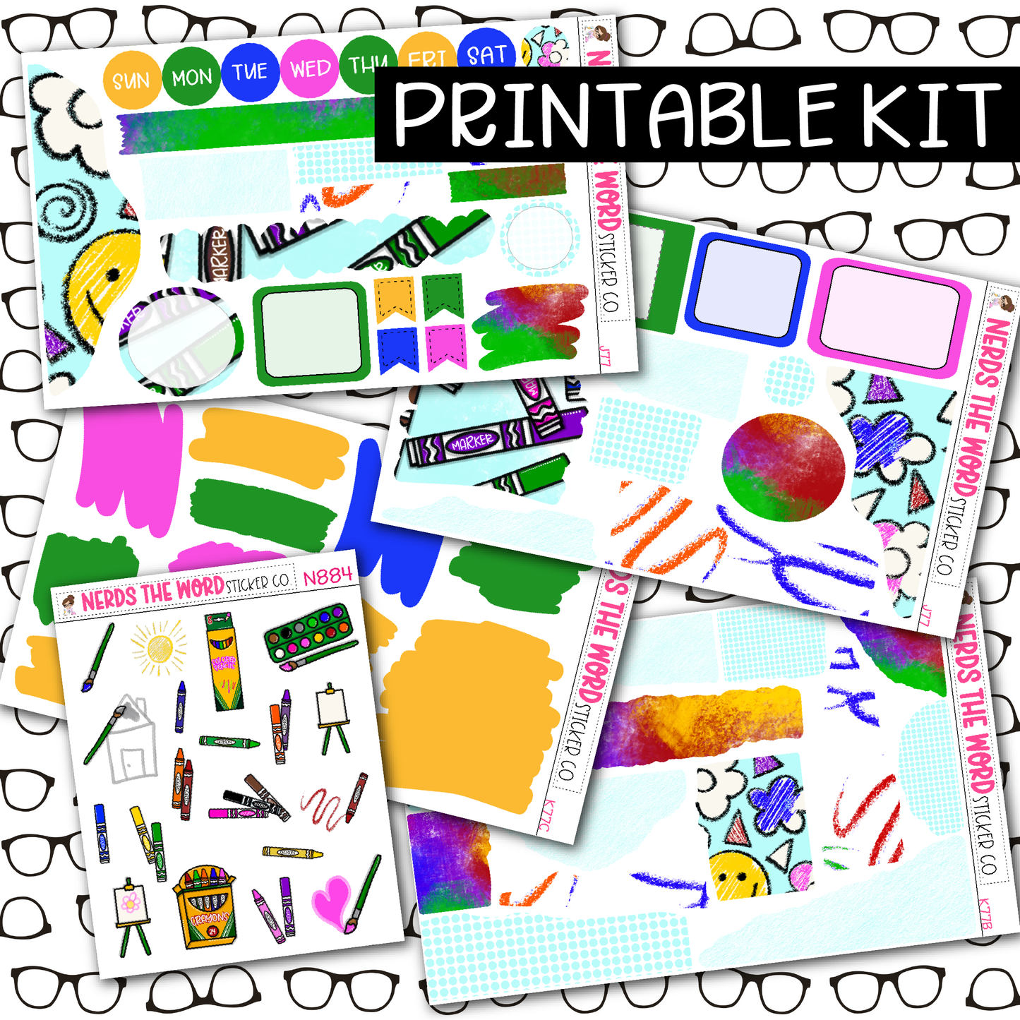 PRINTABLE Color Your World Journaling Kit