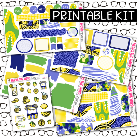 PRINTABLE Lemonade Journaling Kit