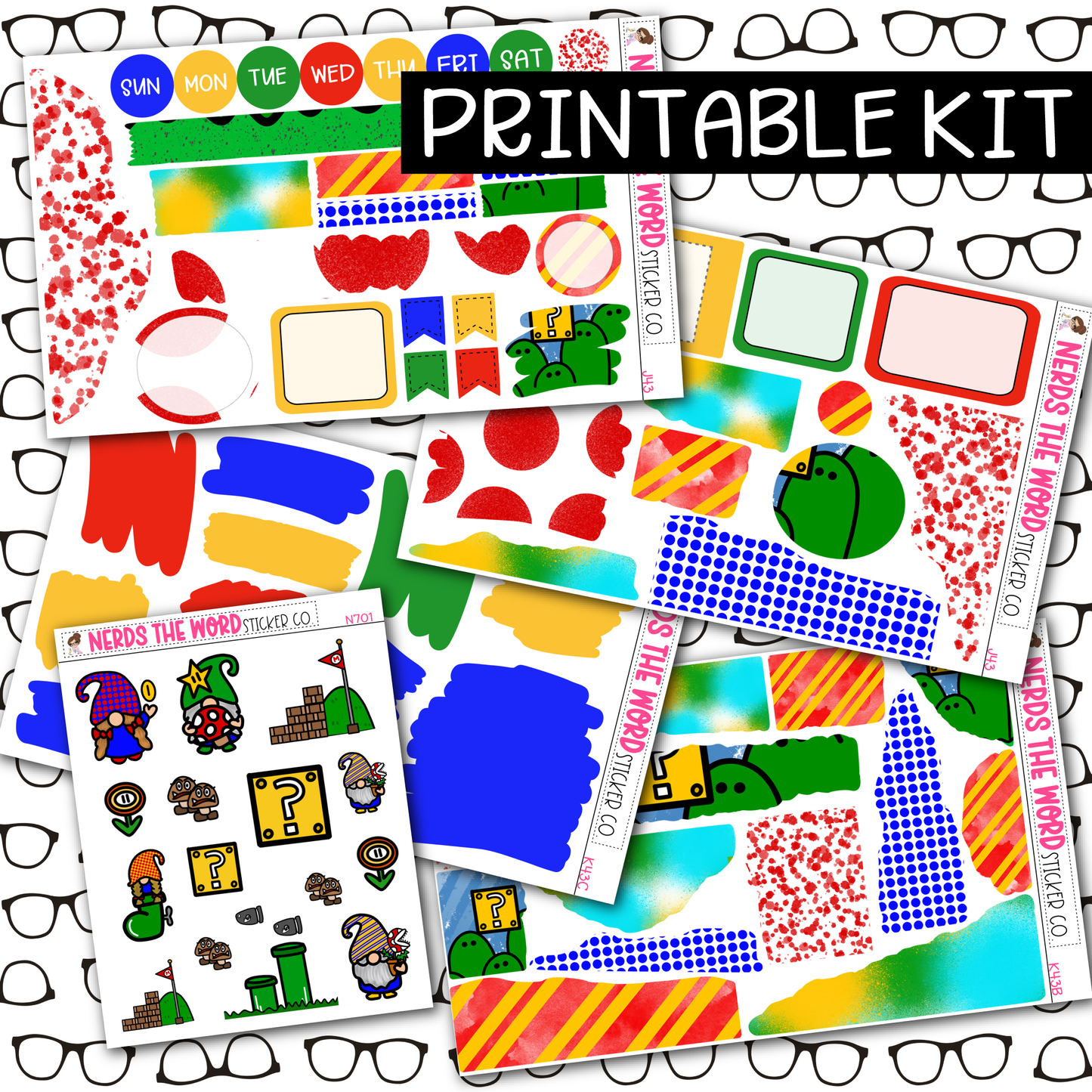 PRINTABLE Plumber Bros Journaling Kit