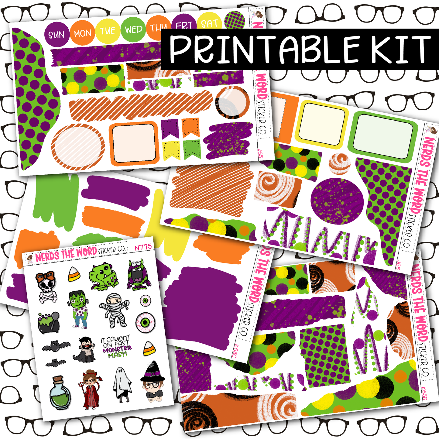 PRINTABLE Monster Mash Journaling Kit