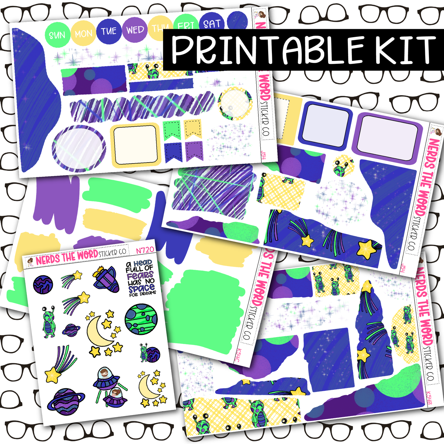 PRINTABLE Space Journaling Kit