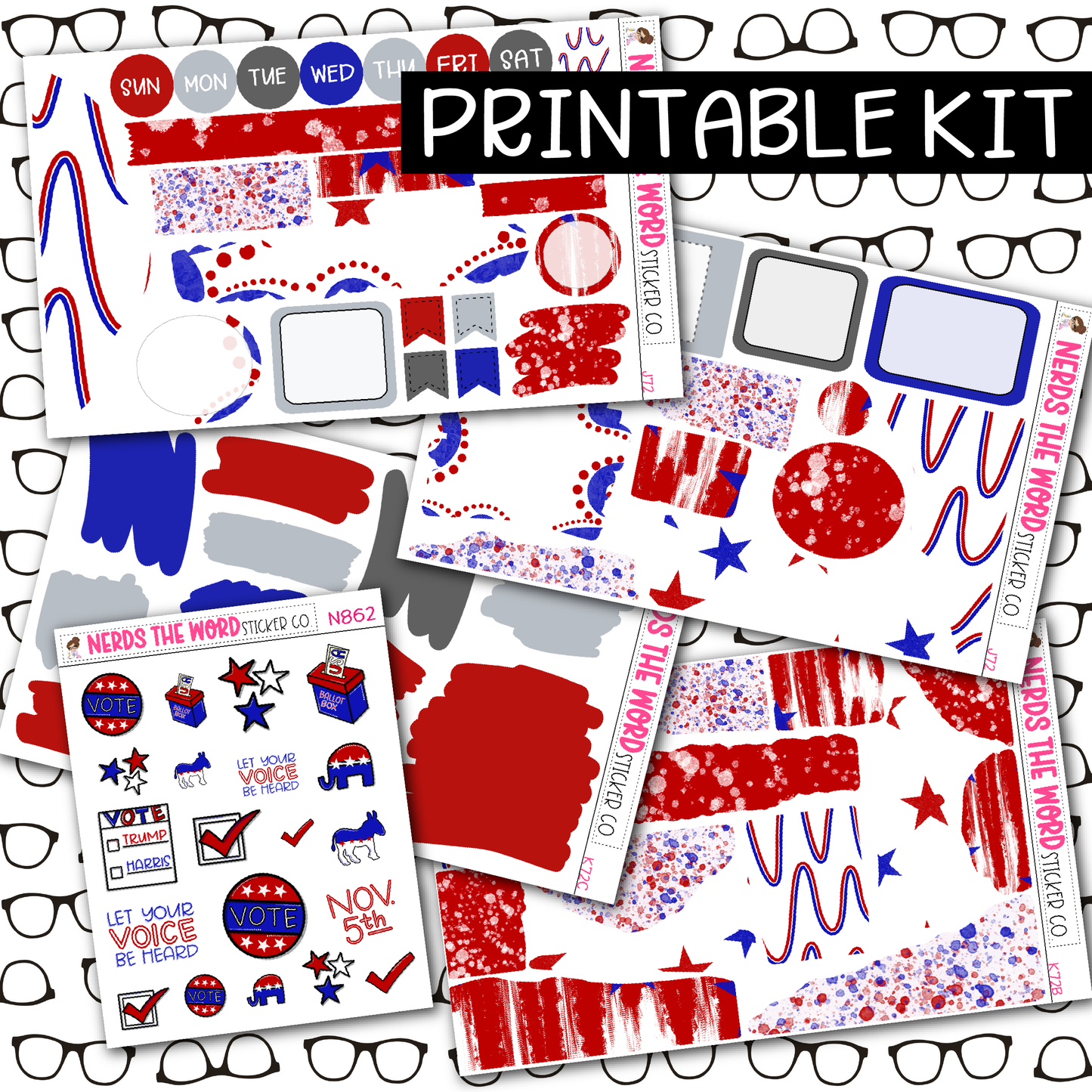 PRINTABLE VOTE Journaling Kit