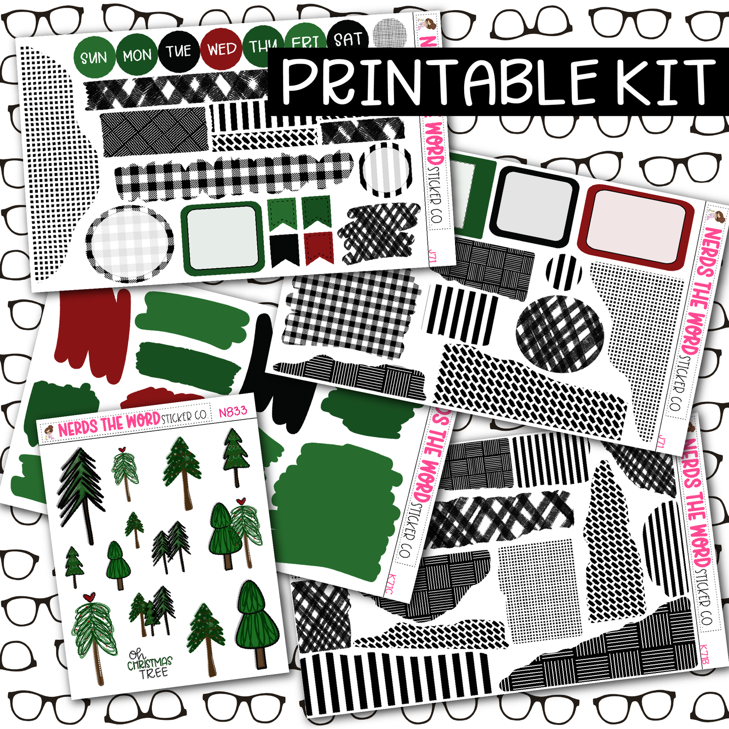 PRINTABLE Oh Christmas Tree Journaling Kit